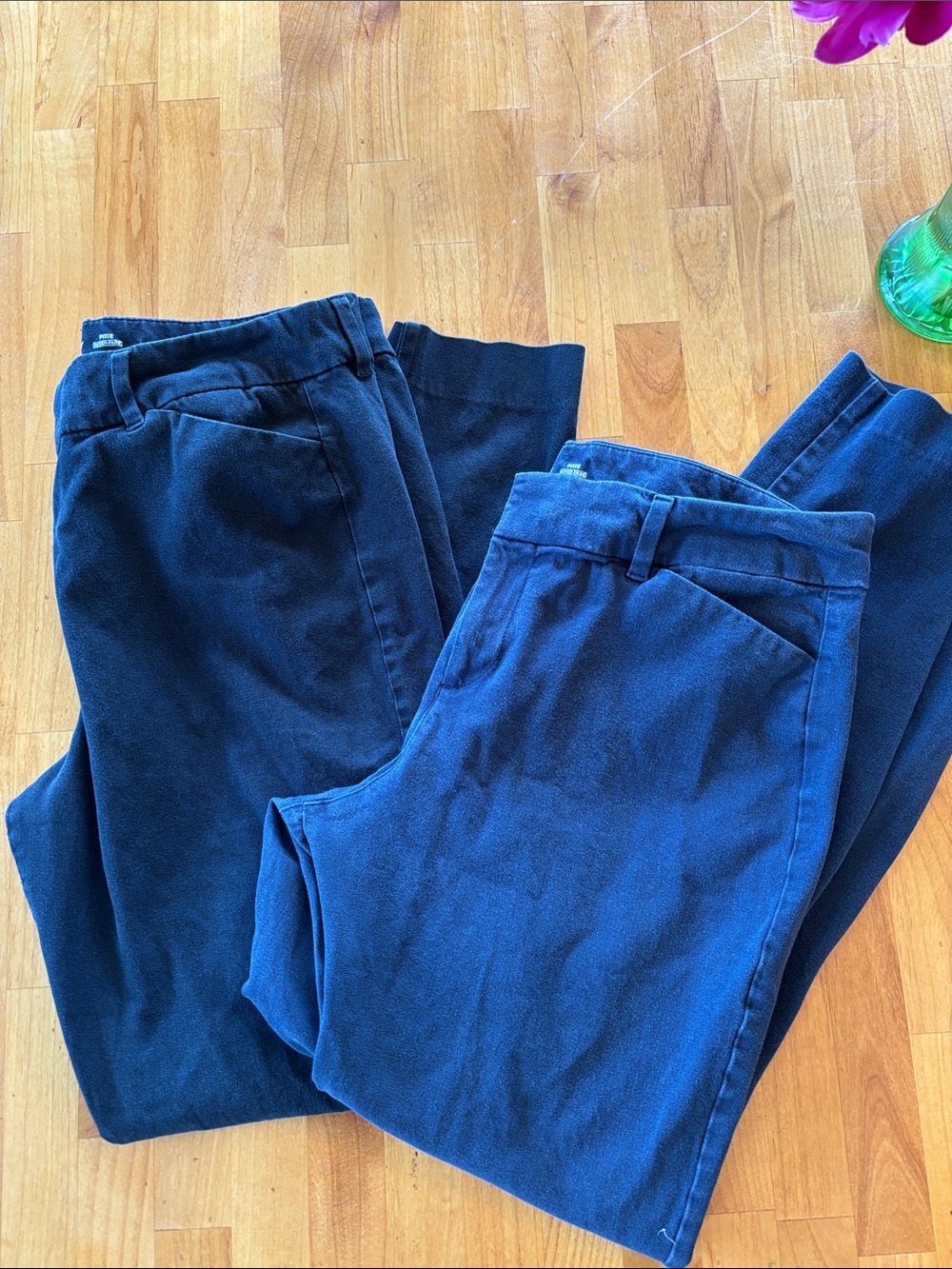 Old Navy Pixie pants Classic Navy Blue and Black Pants - Set of 2